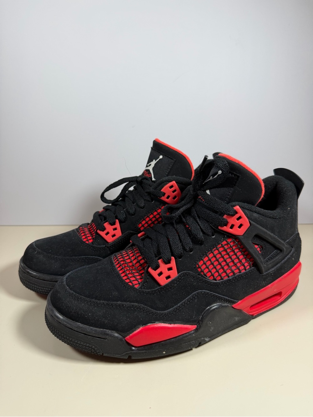 Jordan Men’s Black and Red Retro Basketball Sneakers